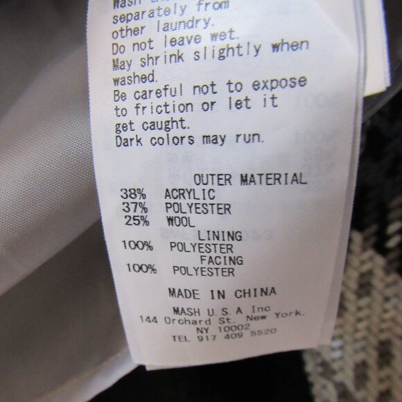 NWT Snidel Skirt 0 Small Plaid Pleated White/Blue Lined NEW - Picture 5 of 6